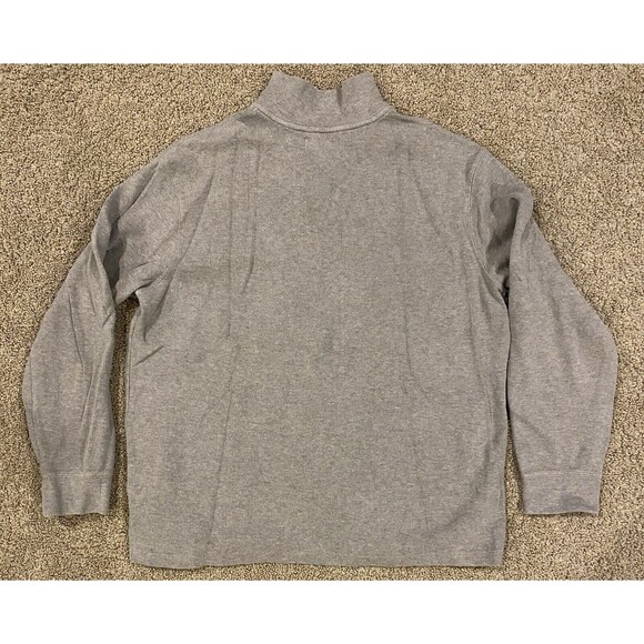 Polo Ralph Lauren 1/4 Zip Pullover Sweater Mens XL Light Gray Pony Cotton - Picture 5 of 8